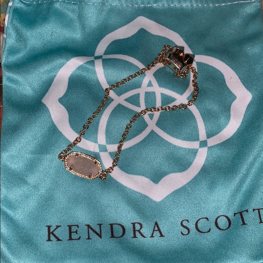 Kendra Scott rose gold iridescent drusy bracelet